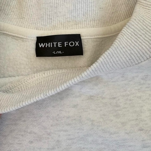 SOLD White Fox Boutique Gray Sweatshirt - Picture 3 of 4